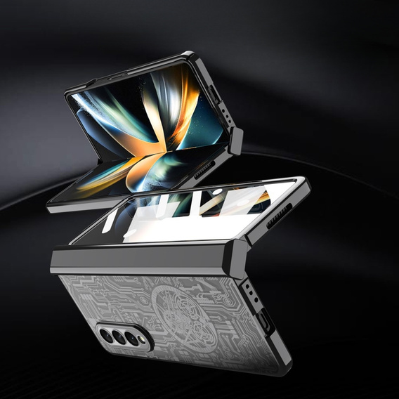 Чохол для Samsung Galaxy Z Fold 4 5G, Mechanical Legend, чорний