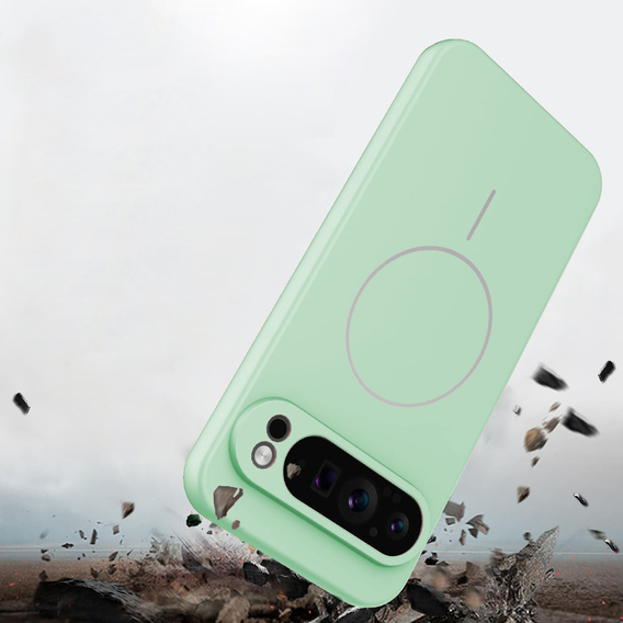 Силиконовый чехол для Google Pixel 10 Pro XL, для MagSafe, зеленый