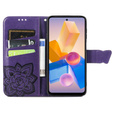 Чохол-книжка для Infinix Hot 40i, Butterfly, фіолетовий