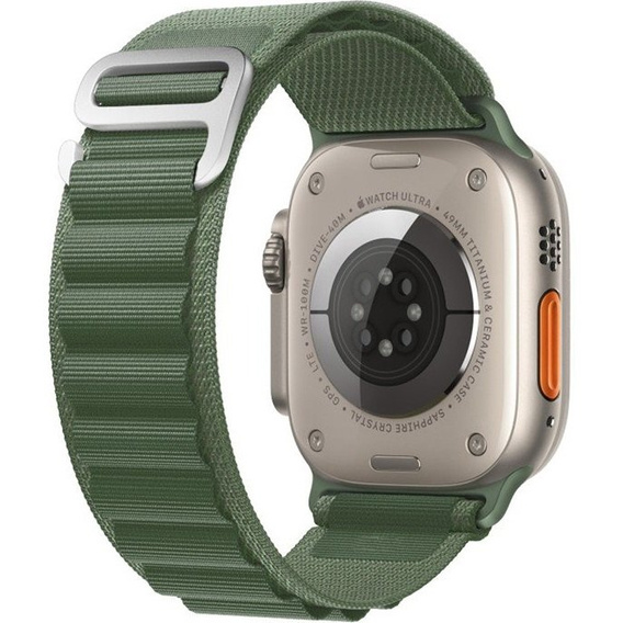 Нейлоновый ремешок до Apple Watch 1/2/3/4/5/6/7/8/SE 38/40/41/mm, Green