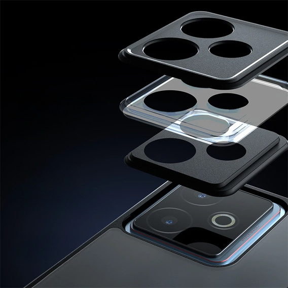Чехол до Realme GT 7 / 7T, Fusion Hybrid, прозрачный / черный