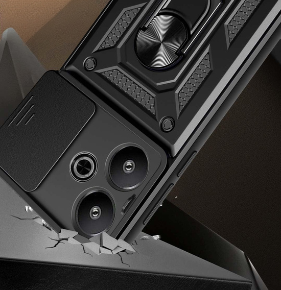 Чехол NOX Camera Slide Oppo A40 / Oppo A40m, CamShield Slide, чёрный