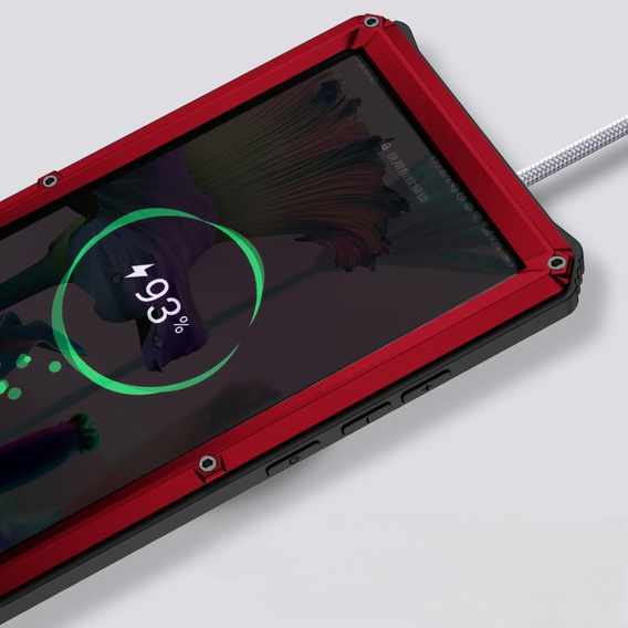 Чехол для Samsung Galaxy S23 Ultra, R-JUST, бронированный, красный