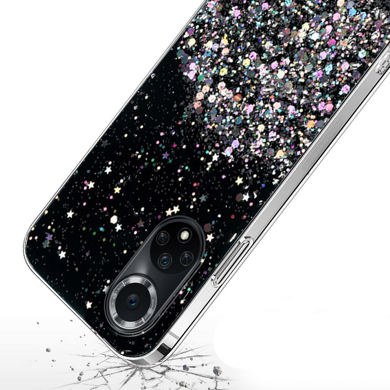 Чoхол до Huawei Nova 9, Glittery, чорний