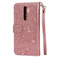 Откидной чехол для Xiaomi Redmi Note 8 Pro, Wallet Zippered, розовый rose gold
