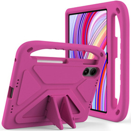 Детский чехол для Xiaomi Redmi Pad Pro / Xiaomi Poco Pad, с ручкой, розовый