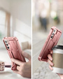 Бронированный чехол для Samsung Galaxy S22, Dexnor Full Body, розовый rose gold