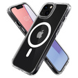 Чехол MagSafe Spigen для iPhone 13 Mini, Ultra Hybrid, белый + 9H закаленное стекло