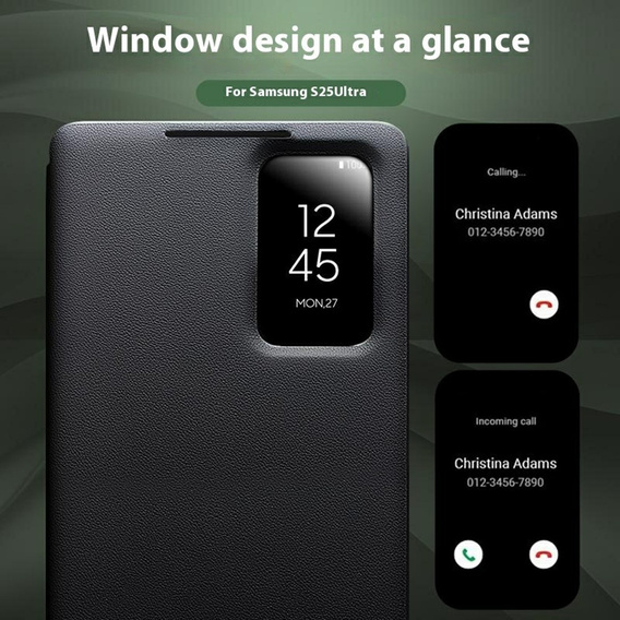 Шкіряний чохол з клапаном QIALINO для Samsung Galaxy S25 Ultra