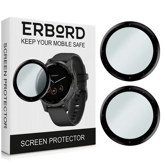 2x Гібридне скло ERBORD для Garmin Vivoactive 4s