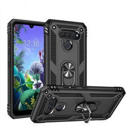 Бронированный Чехол до LG K50 / Q60, Nox Case Ring, чёрный