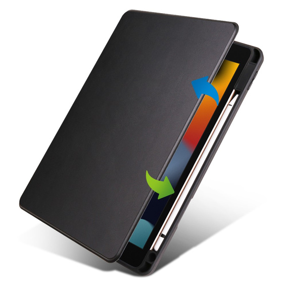 Чехол для iPad 10.2" 2021/2020/2019 (9/8/7 gen.), с местом для стилуса, поворачивающийся на 360°, чёрный