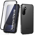 Чехол для Samsung Galaxy S24 FE, Magnetic Dual Glass, чёрный