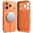 Чехол Ringke для iPhone 17 Pro Max, силиконовый магнитный MagSafe, мандариновый