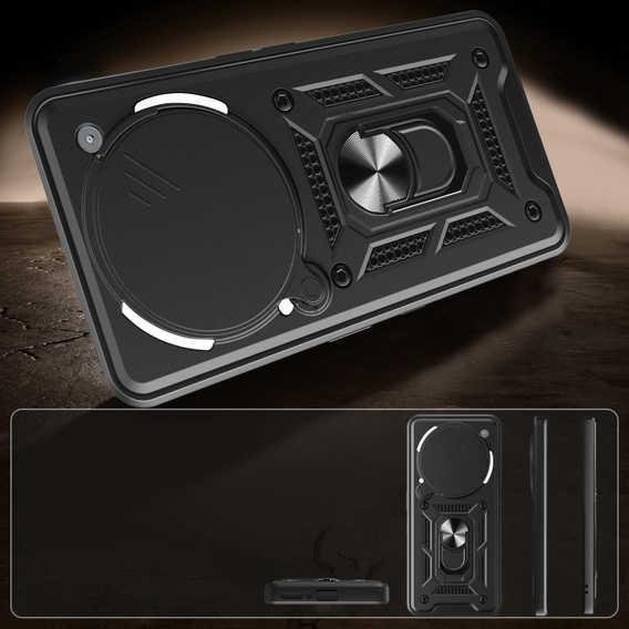 Чехол NOX Camera Slide Nothing Phone 3A Pro, CamShield Slide, чёрный