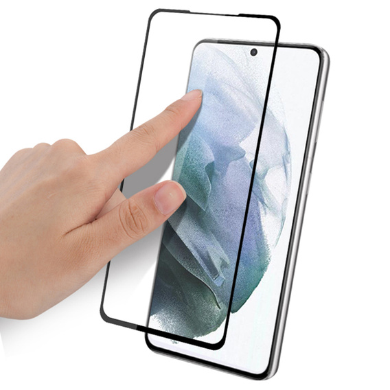 Загартоване скло Mocolo Full Glue для Samsung Galaxy S22 5G, чорна рамка