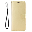 Откидной чехол для Samsung Galaxy A56, Crazy Horse Wallet, золотой