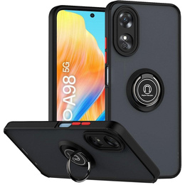 Чехол для Oppo A98 5G, Frosted Ring, чёрный