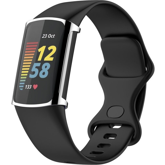 Чехол со встроенным стеклом для Fitbit Charge 5, Silver