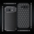 Чехол до Xiaomi Poco F7 Pro, Carbon, чёрный