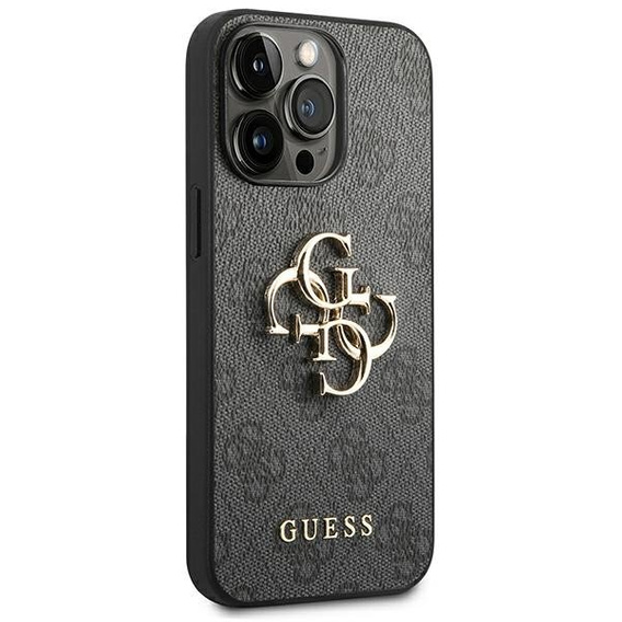 Чехол GUESS до iPhone 14 Pro, 4G Big Metal Logo, серый