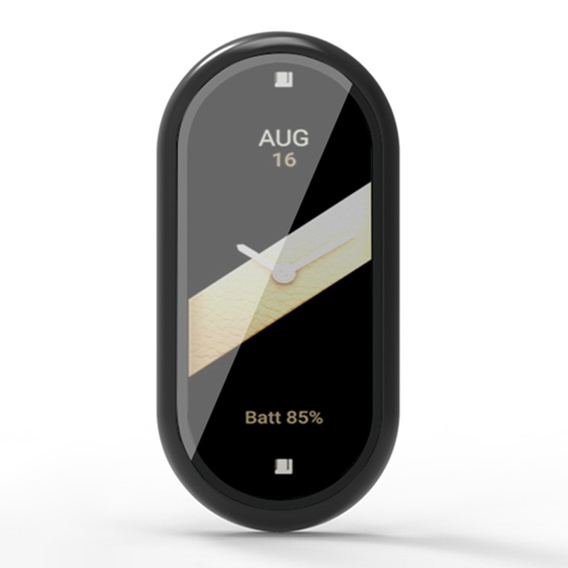 Чохол 2в1 + загартоване скло для Xiaomi Smart Band 10 / 9 / 8, чорний