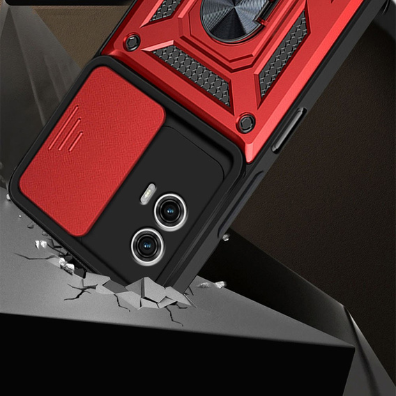 Чехол NOX Camera Slide Motorola Moto E14, CamShield Slide, красный