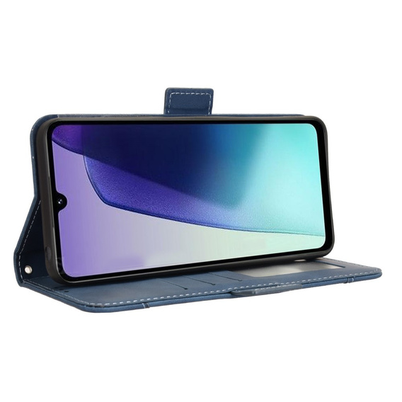 Футляр з клапаном для Xiaomi Redmi 14C / Xiaomi Poco C75, Card Slot, темно-синій