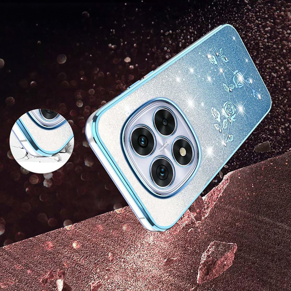 Чохол з блискітками Glitter Flower для Xiaomi Redmi Note 15 5G