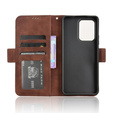 Откидной чехол для Oppo Reno 13F / Oppo Reno 13FS, Card Slot, коричневый