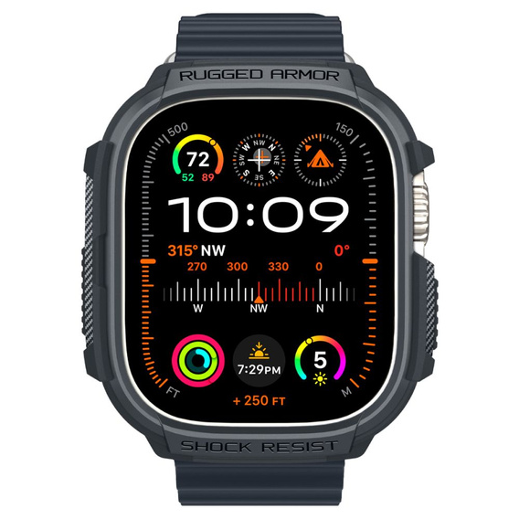 Чехол Spigen для Apple Watch Ultra/Ultra 2 49 мм, Rugged Armor, бежевый