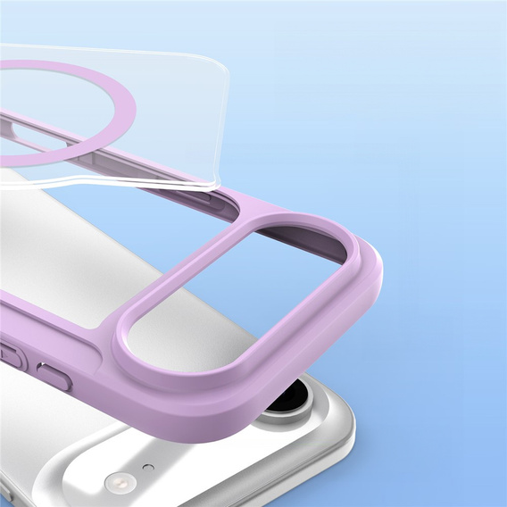 Чехол Dux Ducis для iPhone Air, Skin X Pro, с откидной крышкой, для MagSafe, фиолетовый