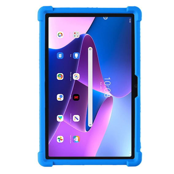Силиконовый чехол для Lenovo Tab M10 Plus 10.6 Gen 3 TB-125F TB-128F, Impact, бронированный, темно-синий
