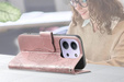 Чохол-книжка для Xiaomi Redmi 15C 4G/LTE, Butterfly, рожевий rose gold