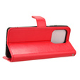 Футляр з клапаном для Motorola Edge 50 Ultra, Crazy Horse Wallet, червоний