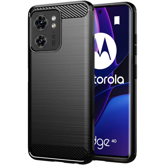 Чехол до Motorola Edge 40, Carbon, чёрный