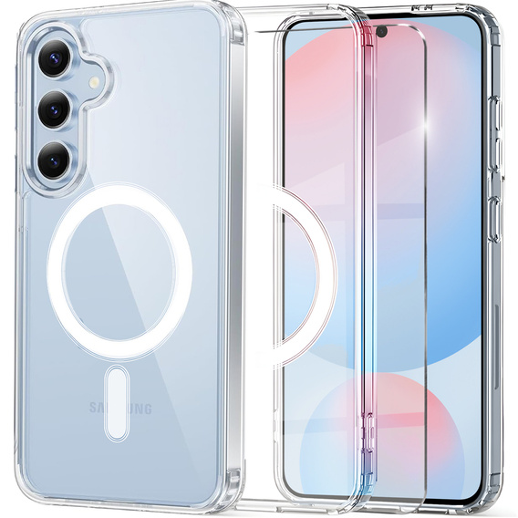 Чехол для Samsung Galaxy S24 FE, гибридный чехол Fusion Hybrid, для MagSafe, прозрачный