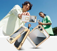 Чoхол до Samsung Galaxy Z Flip7 FE / Z Flip6, Electro Ring, білий