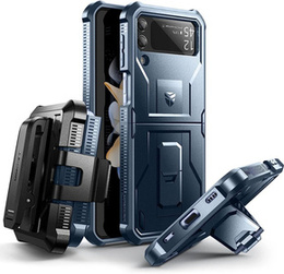 Бронированный чехол для Samsung Galaxy Z Flip 4 5G, Dexnor Clip Holder, темно-синий