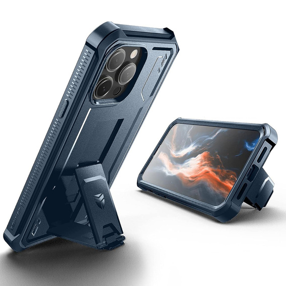 Броньований чохол для iPhone 14 Pro Max, Dexnor Full Body, темно-синій