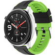 Силиконовый ремешок до Huawei Watch GT 2 Pro - Black / Green