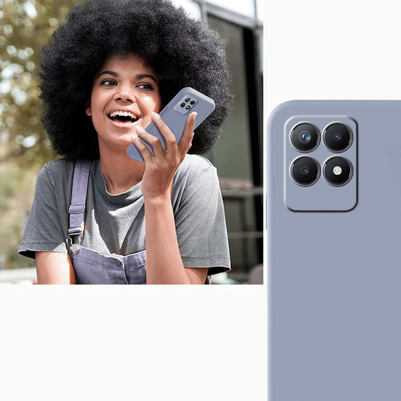 Чoхол до Realme 8i, Silicone Lite, лавандовий