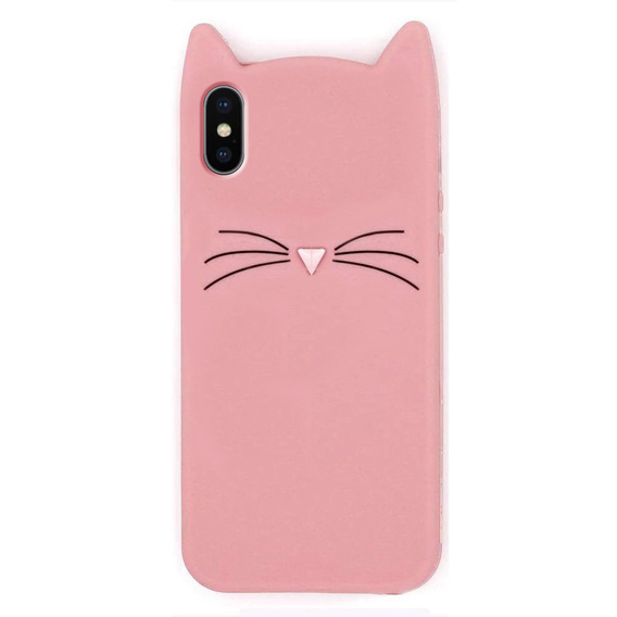 Кейс 3D KOT для iPhone X / XS, Pink