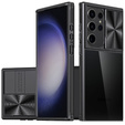 Чехол до Samsung Galaxy S23 Ultra, Slide Camera, чёрный