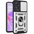 Чехол NOX Camera Slide Oppo A78 5G, CamShield Slide, серебро