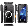IP68 Водонепроницаемый чехол для iPhone 16, SHELLBOX MagSafe, чёрный