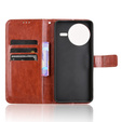 Футляр з клапаном для Xiaomi Poco F7 Ultra, Crazy Horse Wallet, коричневий