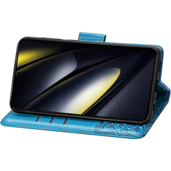 Чохол-книжка для Xiaomi Poco F6, Butterfly, м'яти