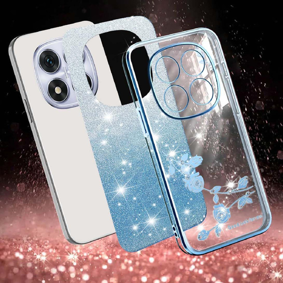 Чехол с блестками Glitter Flower для Xiaomi Redmi Note 15 Pro Plus 5G