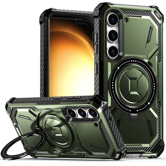 Чохол для Samsung Galaxy S23, Heavy Duty Ring, зелений
